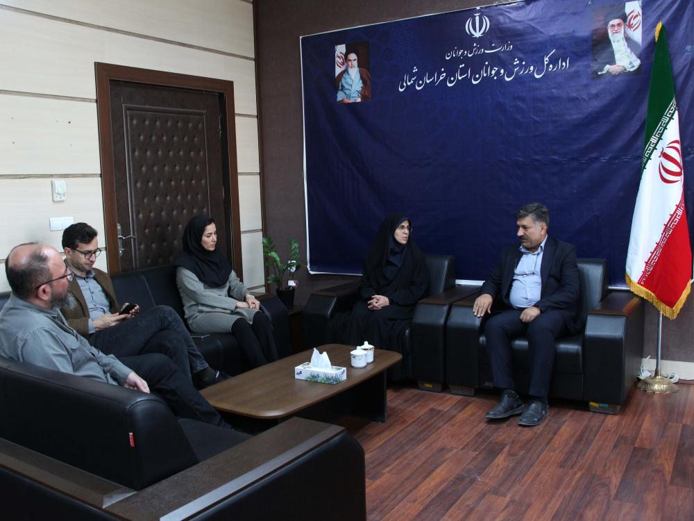 دیدار رئیس دانشگاه با مدیرکل ورزش و جوانان خراسان‌شمالی به مناسبت هفته تربیت‌بدنی